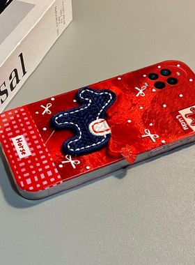 2026刺绣小马适用华为nova15手机壳nove14活力版13ultra新年12pro红色11se波点10z棋盘格2plus马年7i卡通3e/9