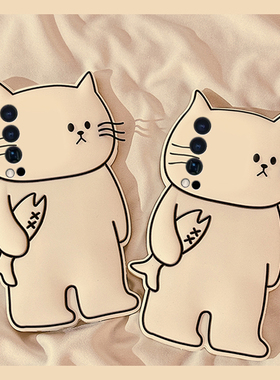 适用vivoiqooneo10pro+手机壳iqooneo9白色8立体7se线条5s小猫3卡通6小鱼855趣味8se创意十vivo硅胶软壳女生p