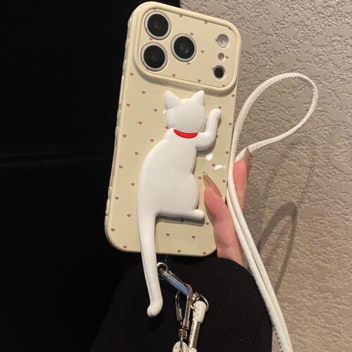 折叠猫咪支架适用小米17max手机壳17ultra卡通17promax带15ultra斜挎14pro挂绳13侧边12s爱心12x大视窗mi硅胶