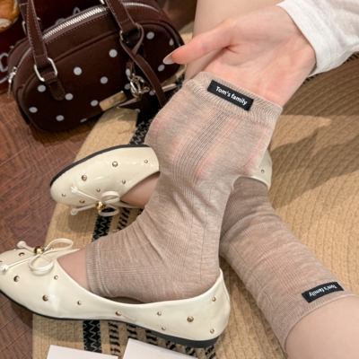 miu系半掌堆堆袜芭蕾风踩脚袜套