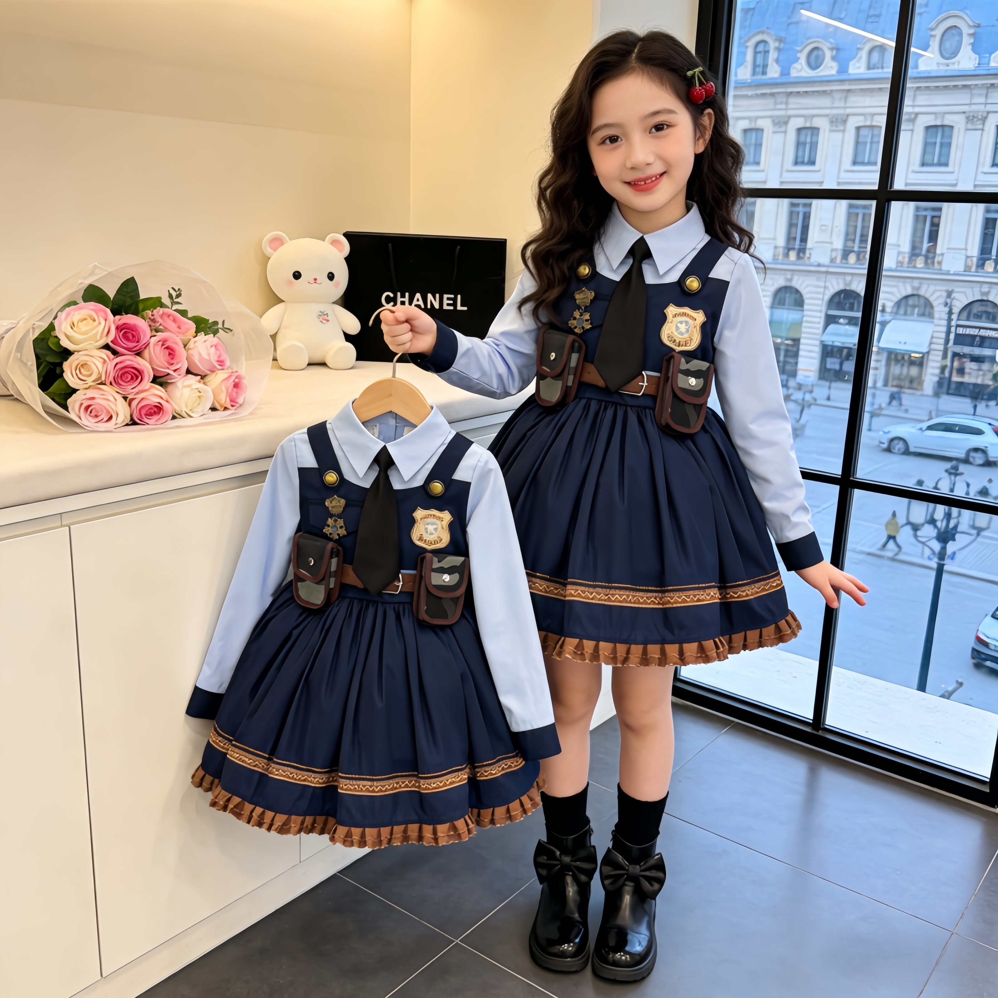 儿童朱迪兔子警官cos衣服2026女童春秋季洛丽塔公主裙生日蓬蓬裙,童装/婴儿装/亲子装,连衣裙,淘宝优惠券,粉丝福利购,淘宝优惠卷