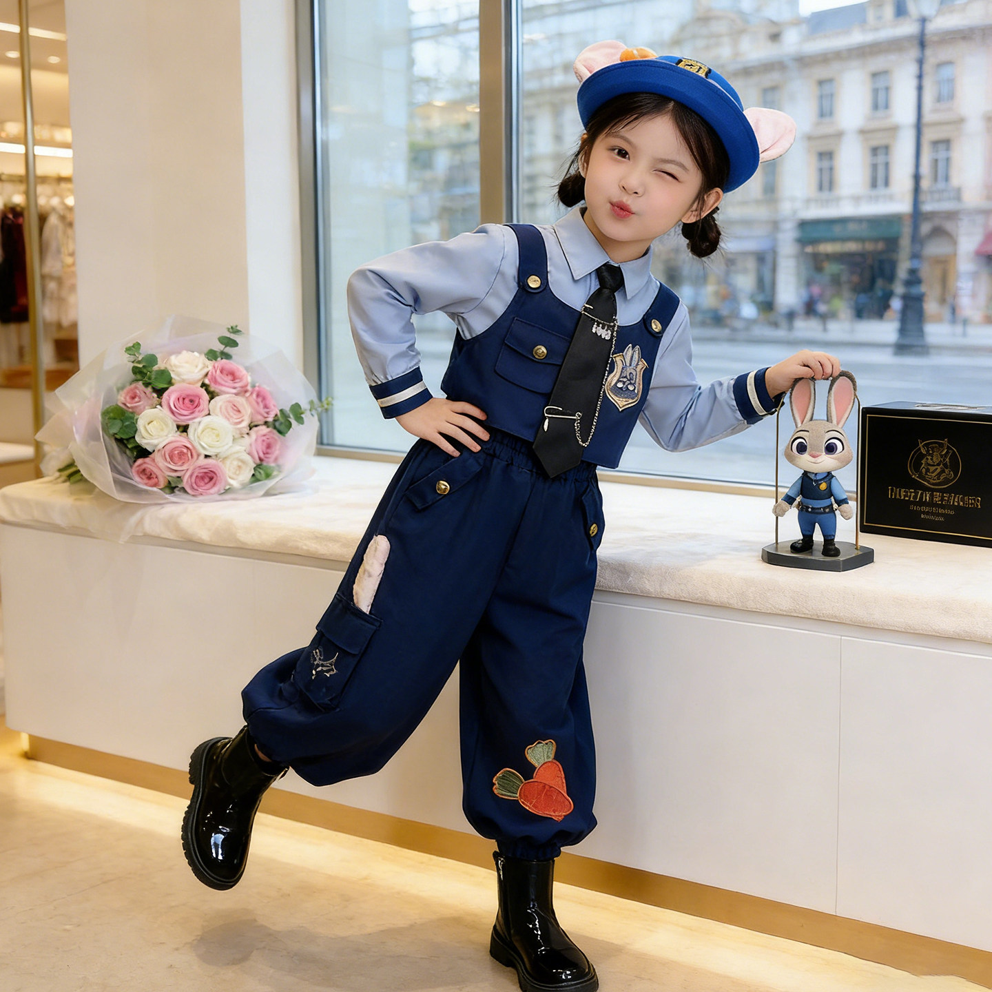 女童朱迪兔子警官衣服学院风套装2026秋冬新款迪士尼儿童cos女孩,童装/婴儿装/亲子装,套装,淘宝优惠券,粉丝福利购,淘宝优惠卷