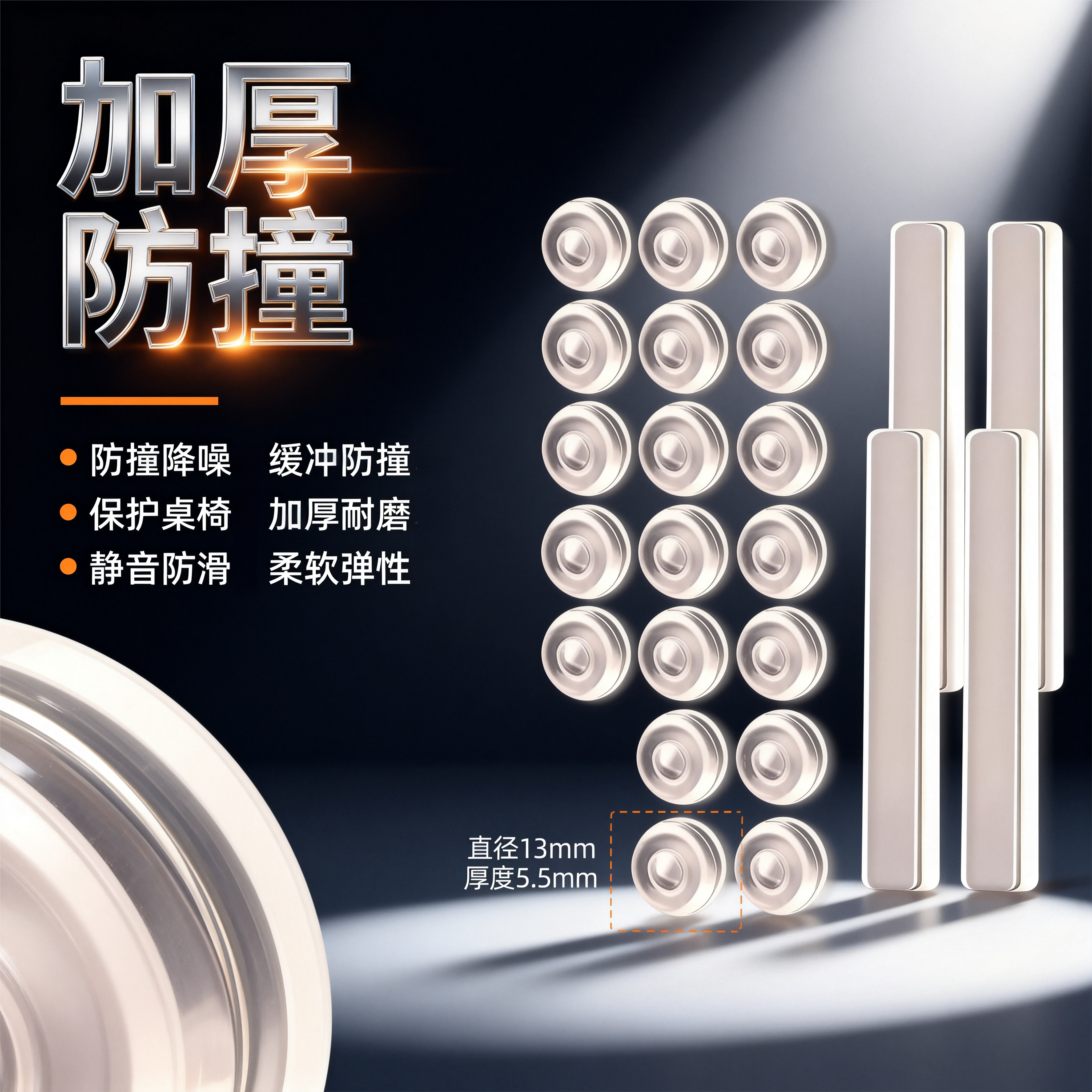 【热卖推荐】静音硅胶防撞粒