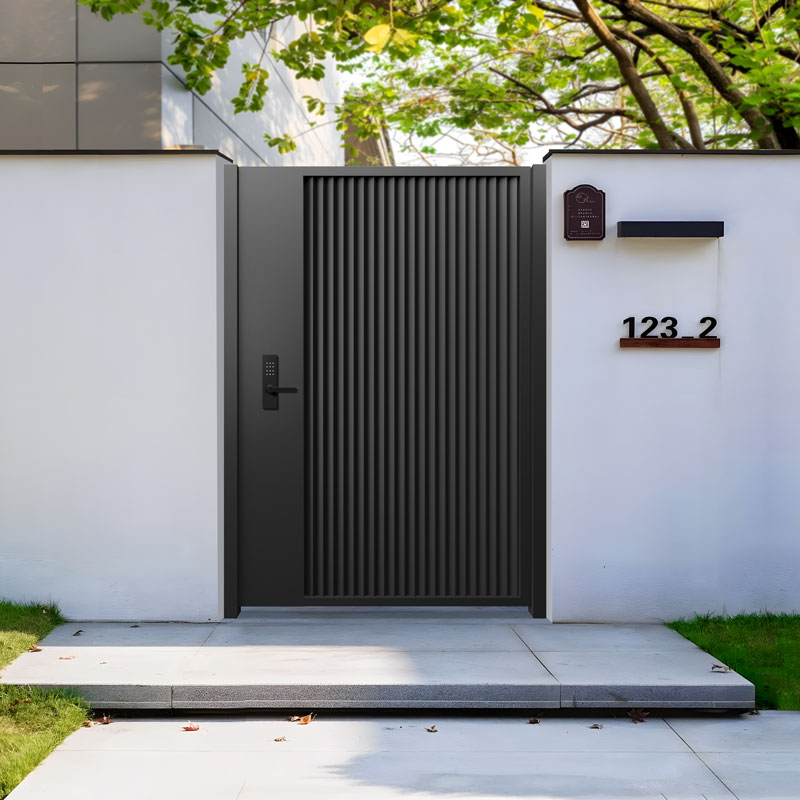 铝合金户外别墅庭院大门花园电动铝艺入户门围墙中式网红小院子门