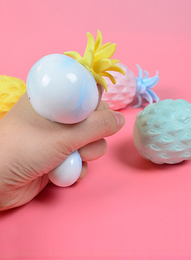 Anti Sss Fun Soft Pineapple Ball Sss Reliever Toy Children A