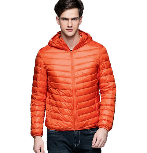 Man Winter Autumn Jacket White Duck Down Jackets Men Hooded