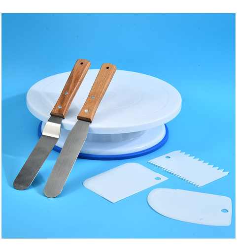 DIY Cake Turntable Cream Decoration Accessories Spatula Set