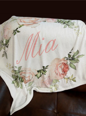 Personalized Baby Blanket Swaddling Baby Bedding Crib Swaddl