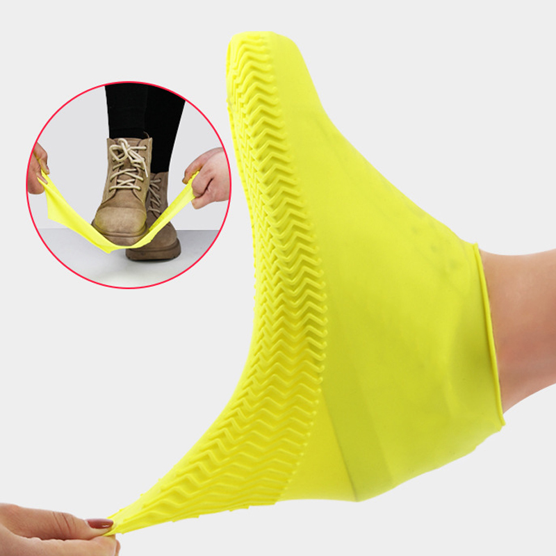 Reusable Waterproof Shoe Cover Boots Silicone Material Unise