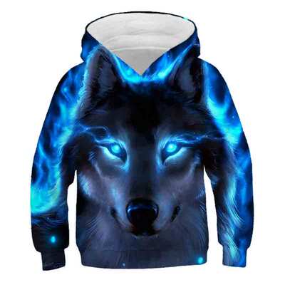 Shiny Wolf Animals New Fashion Boys Girls Hoodies 3D Printed