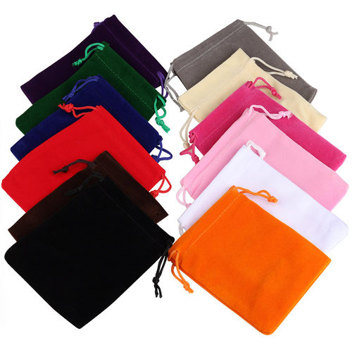 50pcs/Lot Velvet Sachet Jewelry Gift Bags 5x7 7x9 9x12cm Dra