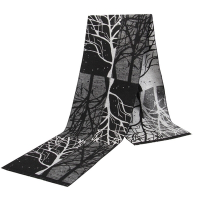 Men Printed Scarf  Winter New Jacquard Flannel e Pattern Tas