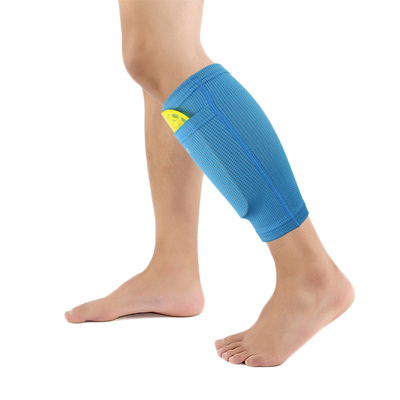 1 Pair Football Shin Guards With Pocket Practical Leg Sleeve