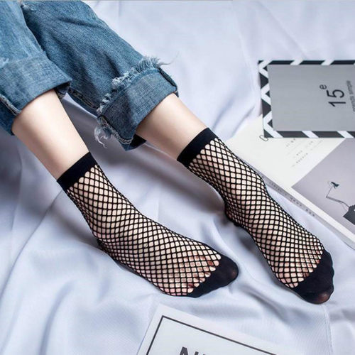 1Pair Fashion Women Girls Lady Sexy Lace Ankle High Fishnet