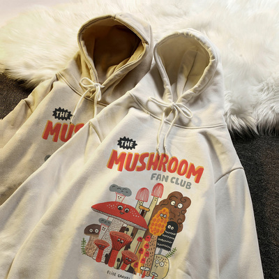 Harajuku y2k Gothic casual mushroom woman Hoodie Sweatshirt