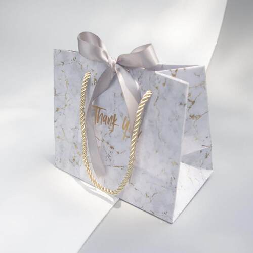New Creative High-quality Grey Marble Gift Bag for Christmas