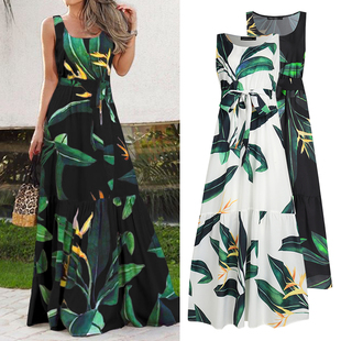 Celmia 2022 Summer Bohemian Long Dress Women Sexy Party Maxi