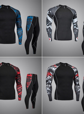 Top quality new thermal undewear men undewear sets compressi