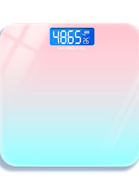 180KG Gradients Pink Color Bathroom Scales Floor Digital Sca