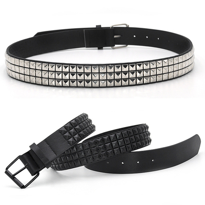 GAOKE Pyramid Rivet Waist Men&Women's Studded LeatherBelt Pu