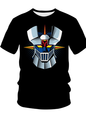 2021 mazinger z anime movie robot setwear 3d print t-shirt m