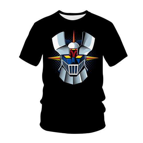 2021 mazinger z anime movie robot setwear 3d print t-shirt m