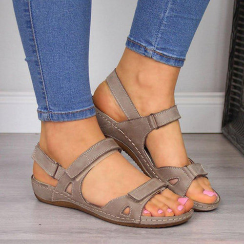 Women Sandals Flat Open Toe Shoes Women Casual Platform Ladi