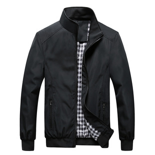 Quality Bomber Solid Casual Jacket Men Spring Autumn Outerwe
