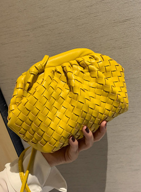 Luxury Ladies Weave Bag Soft Leather Crossbody Shoulder Bags