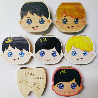 Baby Tooth Box Organizer Spanish English Portuguese Russian