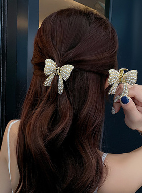 Korea Fashion Metal Hair Claw Gold Butterfly Hair Clips for