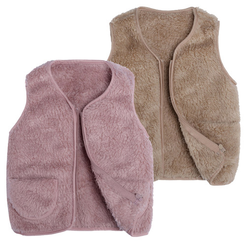 fleece kids vest for girls waistcoat toddler girl vest infan