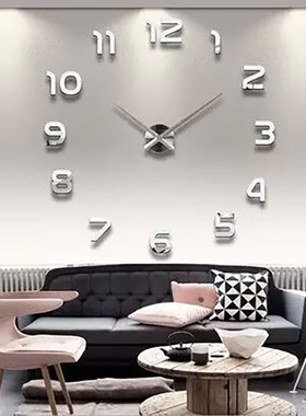 3d Luminous Real Big Wall Clock Rushed Mirror Sticker Diy Li