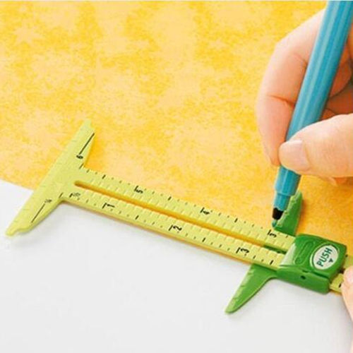 5-IN-1 SLIDING GAUGE WITH NANCY Measuring Sewing Tool Patchw