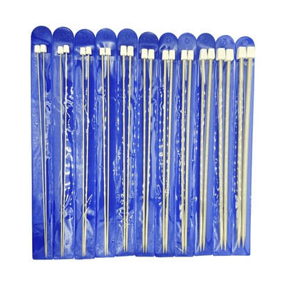 2-8mm 25cm/35cm Stainless steel Straight Knitting Needles Cr