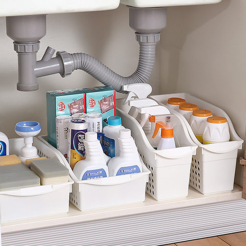 Organize Box Kitchen Sundry Storage Case Desktop Organizer W