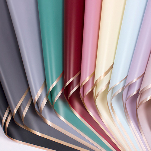 20PCS/PA Flower Wrapping Paper Phnom Penh Jelly Film Matte T