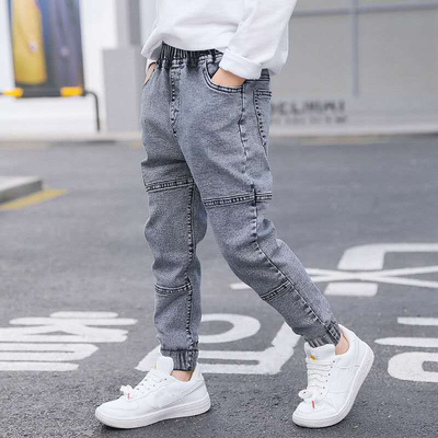 IENENS Kids Boys Jeans Baby Clothes Classic Pants Children D