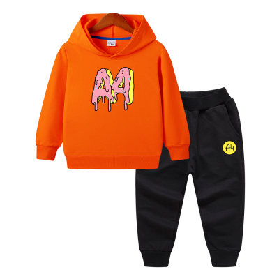 Summer A4 Merch Child Hoodie Pants Suit a4 Donuts print Boy