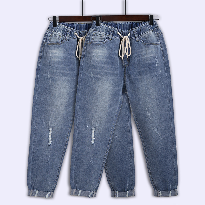 Denim Jeans women Large size L-8XL loose brand European and