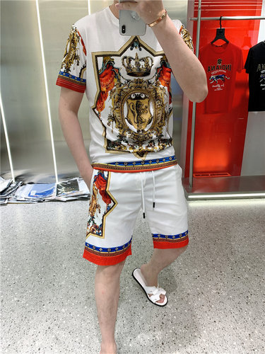 2022 Men Tracksuit Set Mens Summer New Mens printing casual