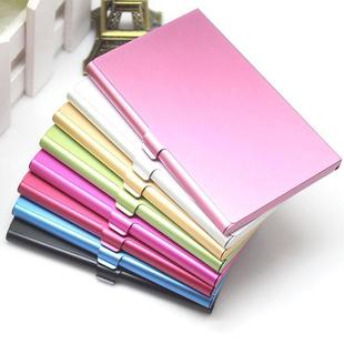 Creative business card case stainless steel Aluminum Holder