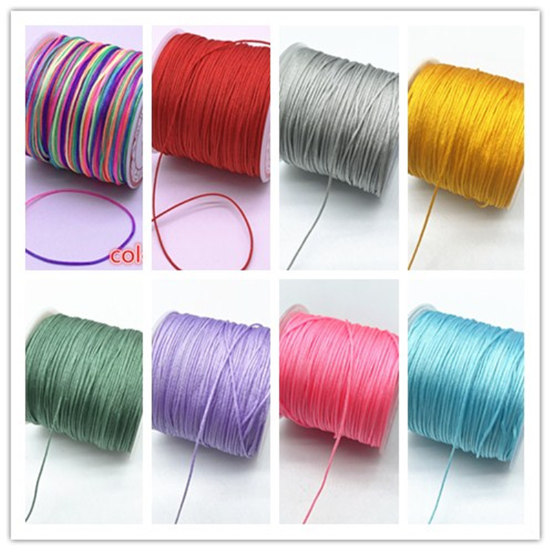 10meters 0.8mm 1.0mm Nylon Cord Thread Chinese Knot Macrame