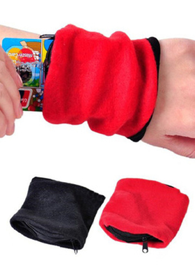 Mini Men Women Wrist Wallet Pouch Band Fitness Sports Zipper