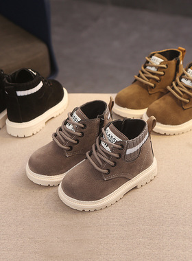 2 Style Inside Material Plush Kids Winter Boots Cotton Fabri