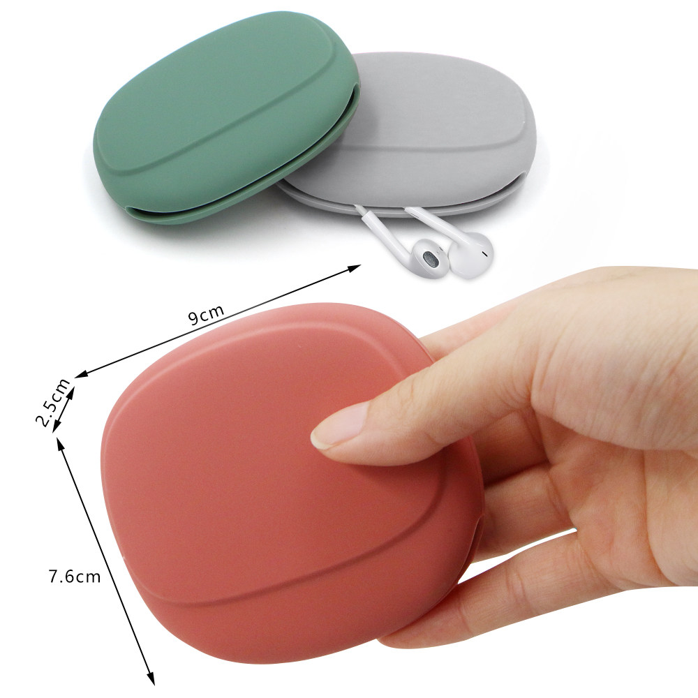 Portable Data Cable Headphone Storage Box Simple Mobile Phon