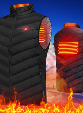 New Heated Vest Jacket Fashion Men Women Coat Clothes Intell