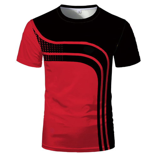 New summer men's 3D print pattern T-shirt loose casual cloth