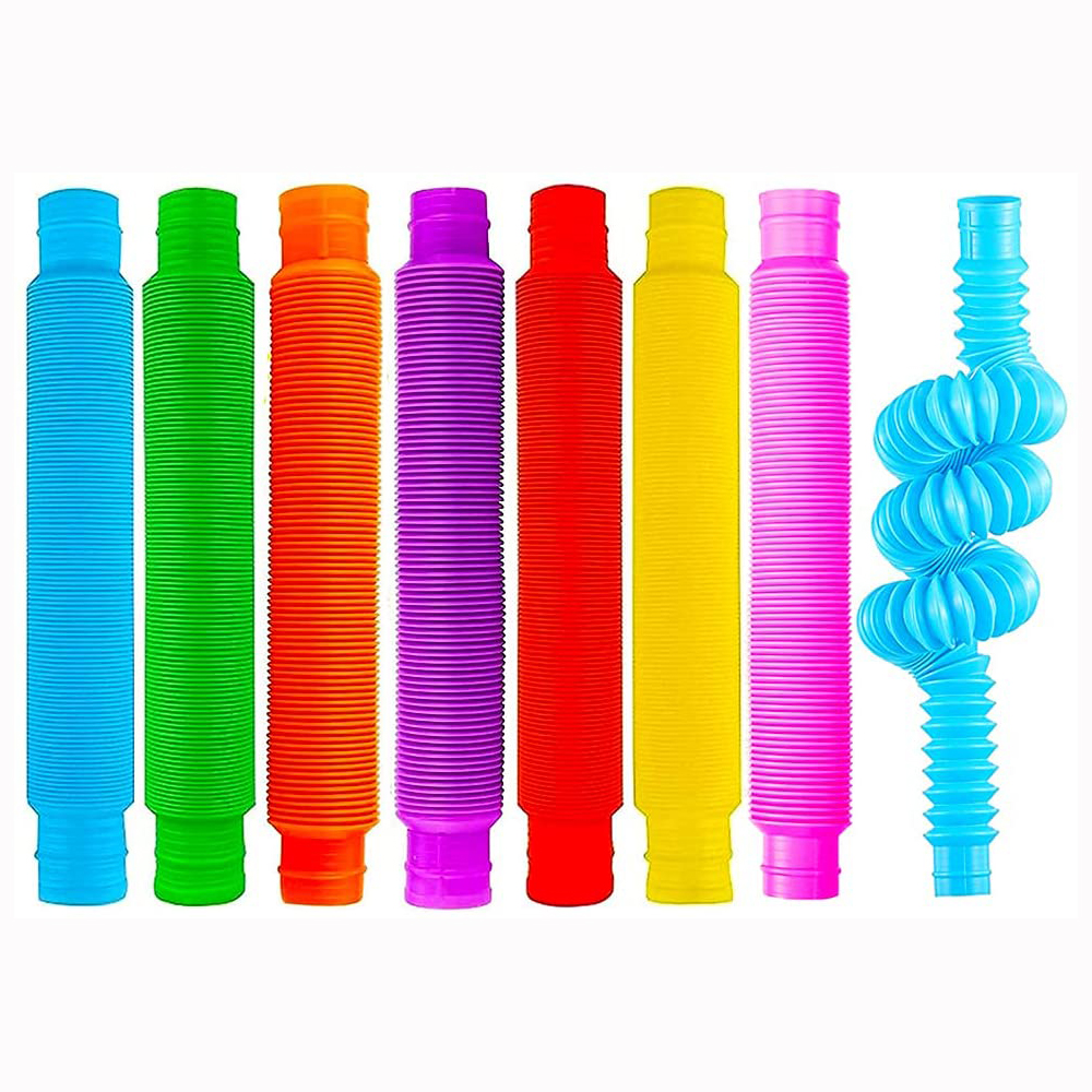 8Pack Large Pop Tubes Fidget Toys Sensory Toy for Sss Anxiet