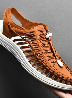 Large Size Men's Roman Sandals Baotou Beach Shoes Summer Cas